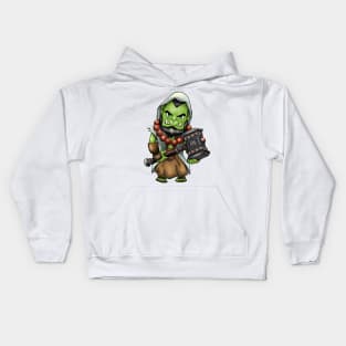 Orc Chibi manga Kids Hoodie